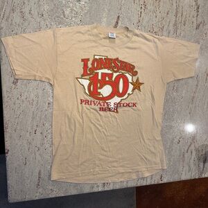 Vintage Lone Star Beer 150 Private Stock T-Shirt 1985 Texas Single Stitch‎ – L